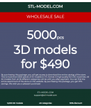 5000 3D models for $490 for CNC machines...