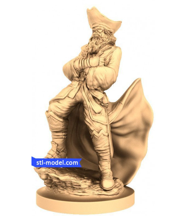Figurine "Pirate" | STL - 3D model for CNC