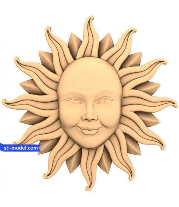 Character "Sun #2" | STL - 3D model for CNC