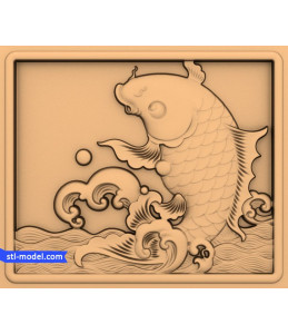 Bas-relief "gold fish #2" | ST...