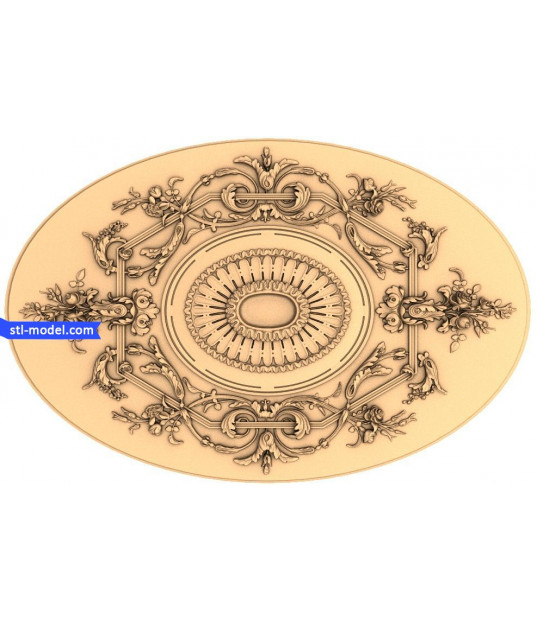 Ornate Elegance Oval Panel