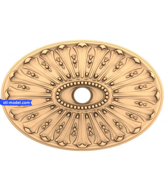 Radiant Oval Rosette