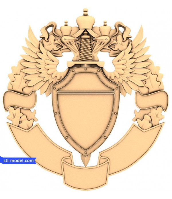 Coat of arms "double-Headed eagle" | STL - 3D model for CNC