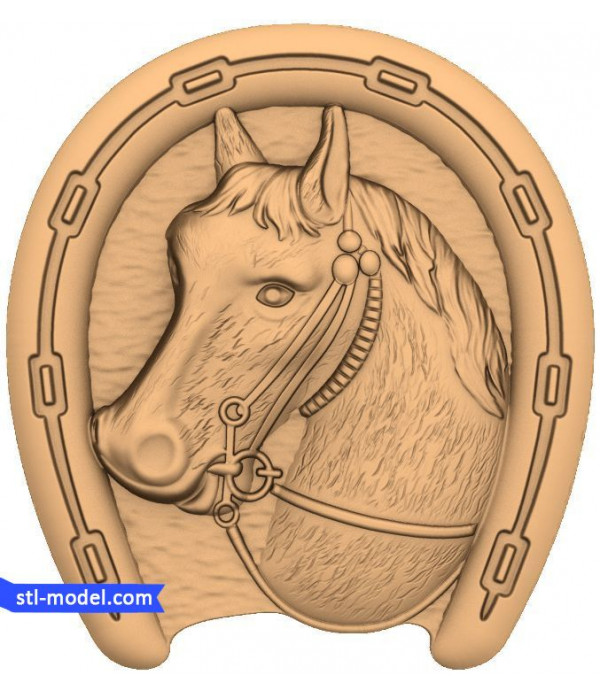 Bas-relief "Horseshoe #7" | STL - 3D model for CNC