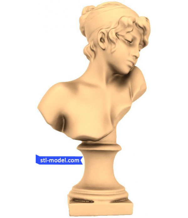 Statuette "Bust beauty" | STL - 3D model for CNC
