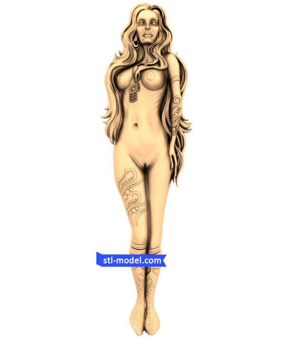 Bas-relief "Girl Nude #2" | STL - 3D model for CNC