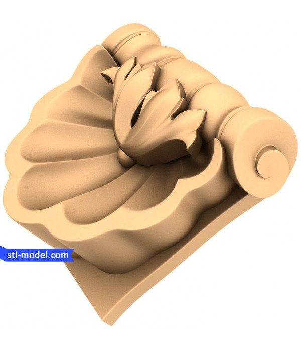 Corbel "Corbel #100" | STL - 3D model for CNC