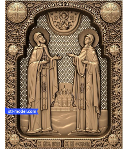 Icon "St. Peter and St. Febronia #2...