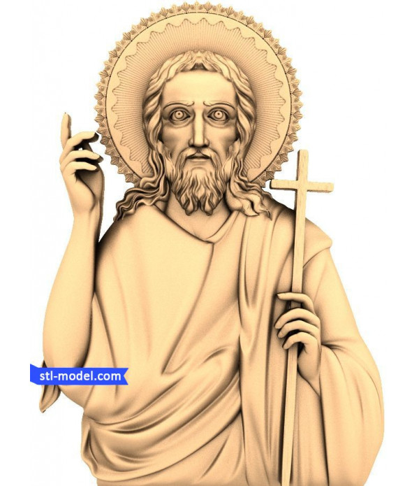 Icon "John the Baptist #4" | STL - 3D model for CNC