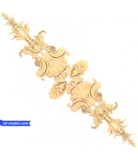 Ornate Baroque Floral Panel