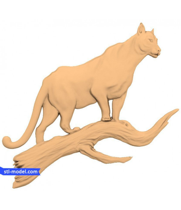 Character "Panther" | STL - 3D model for CNC