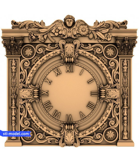 Baroque Timepiece Panel