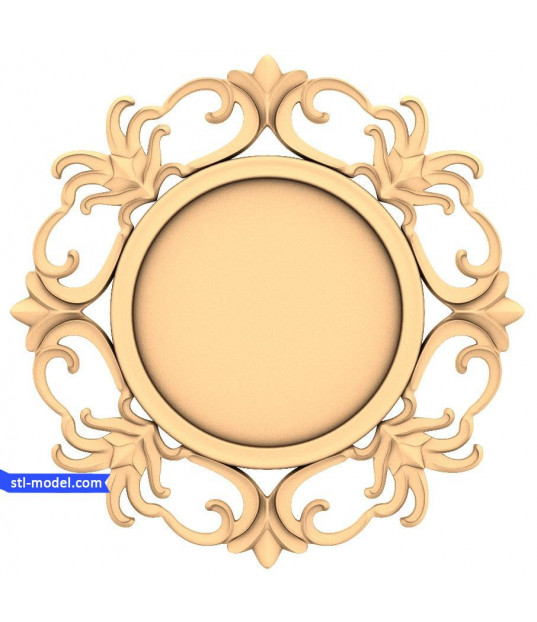 Baroque Floral Round Panel