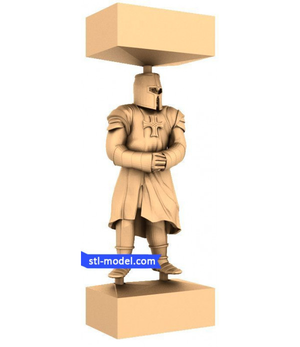 Crusaders "Pawn #8" | STL - 3D model for CNC