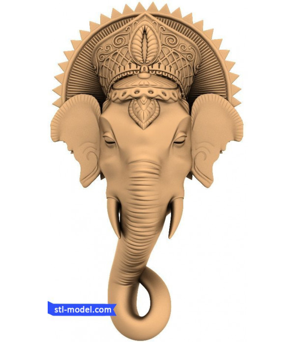 Character "Elephant #5" | STL - 3D model for CNC machine tool