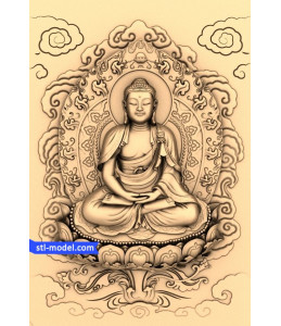 Buddha with the background of №1