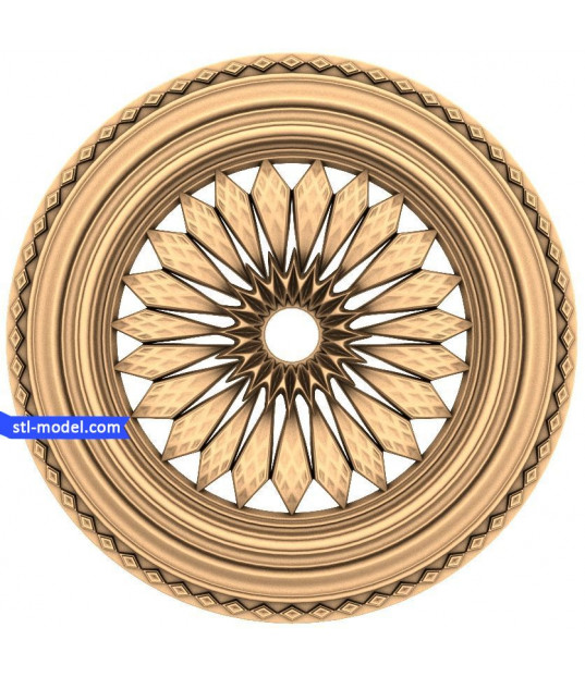 Radiant Sunburst Rosette
