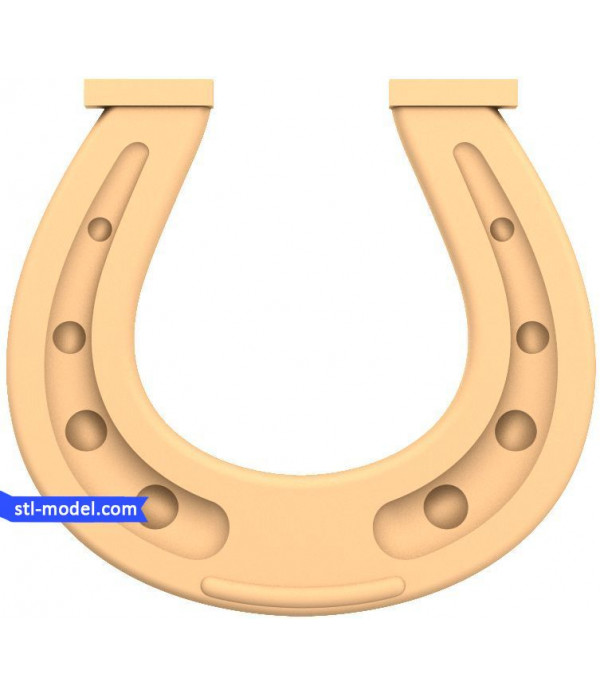 Bas-relief "Horseshoe #3" | STL - 3D model for CNC