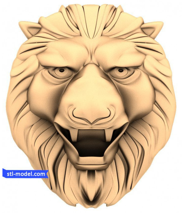 Character "lion Head #14" | STL - 3D model for CNC