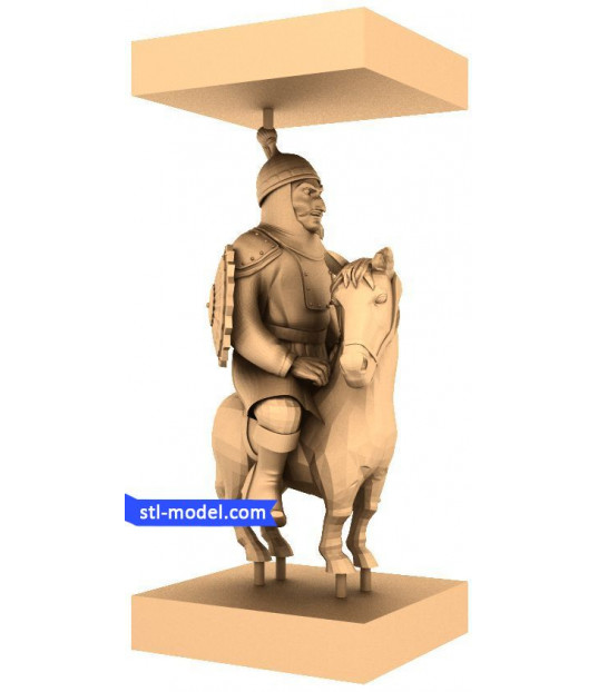 Valiant Knight on Horseback