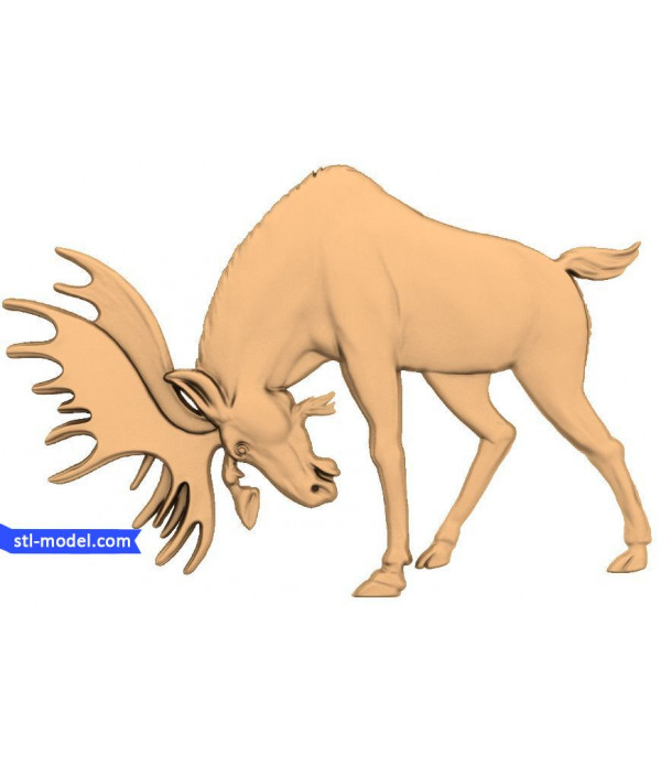 Character "Deer #4" | STL - 3D model for CNC