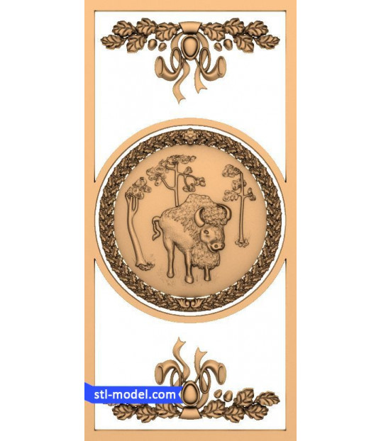 Majestic Bison Relief