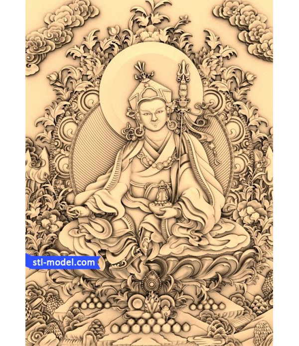 Buddha with a background of №10