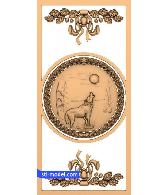 Wolf's Howl Decorative Panel