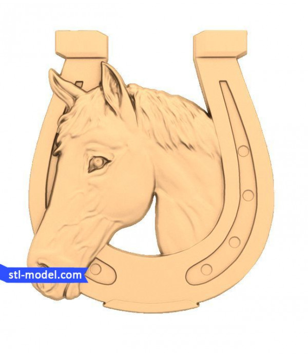Bas-relief "Horseshoe #4" | STL - 3D model for CNC