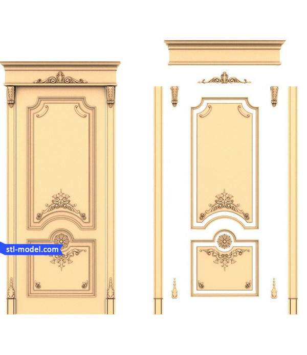 Door "Doors #20" | STL - 3D model for CNC