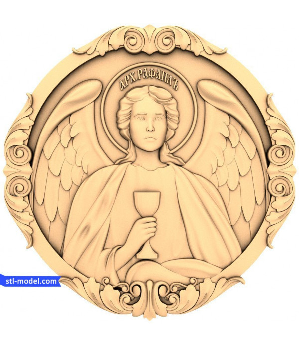 Icon "Archangel Raphael" | STL - 3D model for CNC