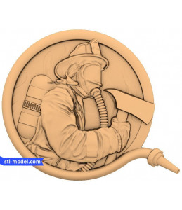 Bas-relief "Firefighter #2" | ...