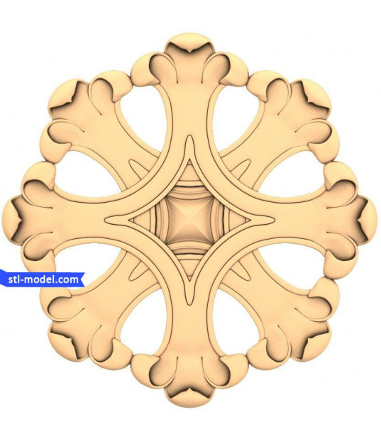 Floral Cross Rosette
