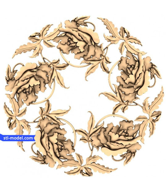 Peony Elegance 3D Panel