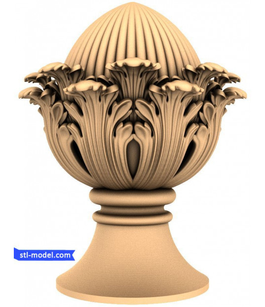 Ornate Lotus Finial