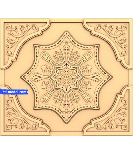 Ornate Star Mandala Panel
