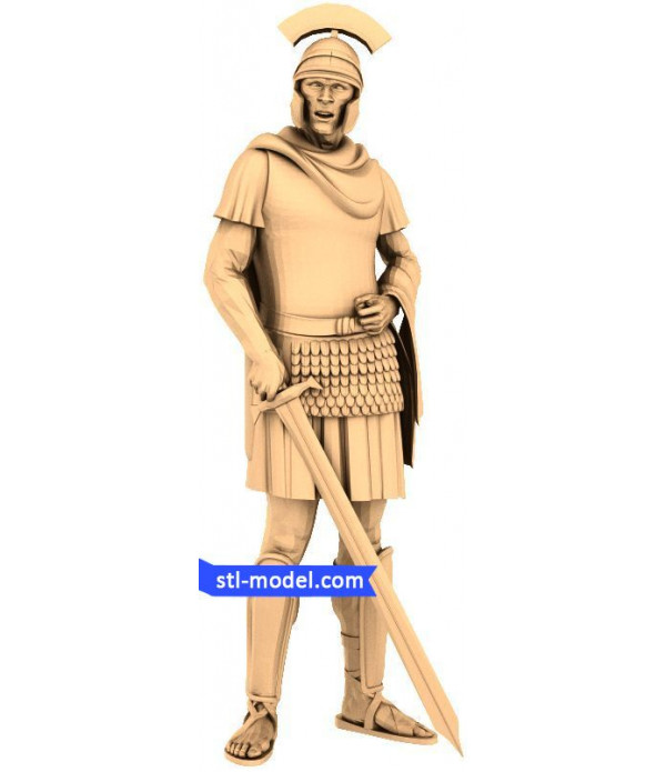 Romans "#9" | STL - 3D model for CNC