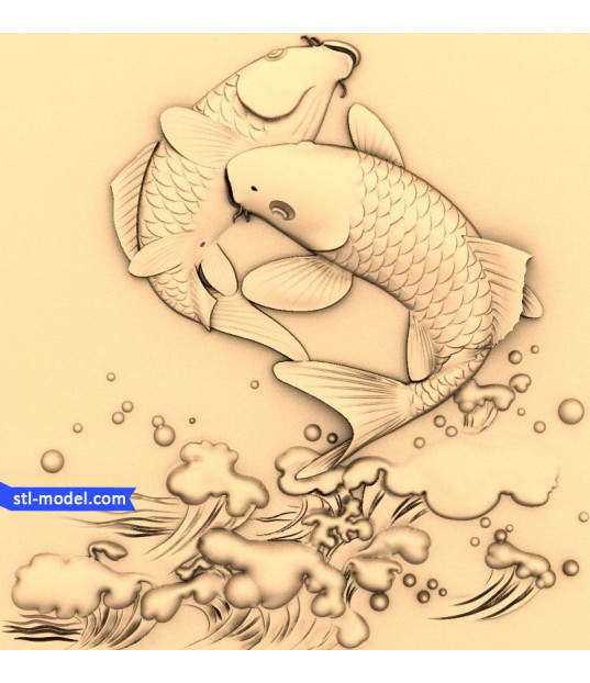 Dancing Koi Relief