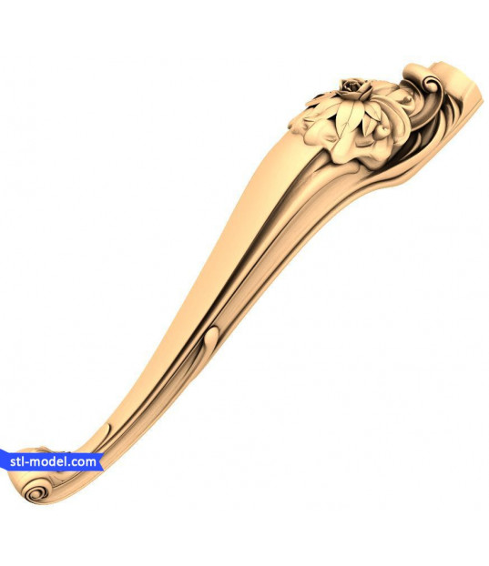 Floral Elegance Furniture Leg