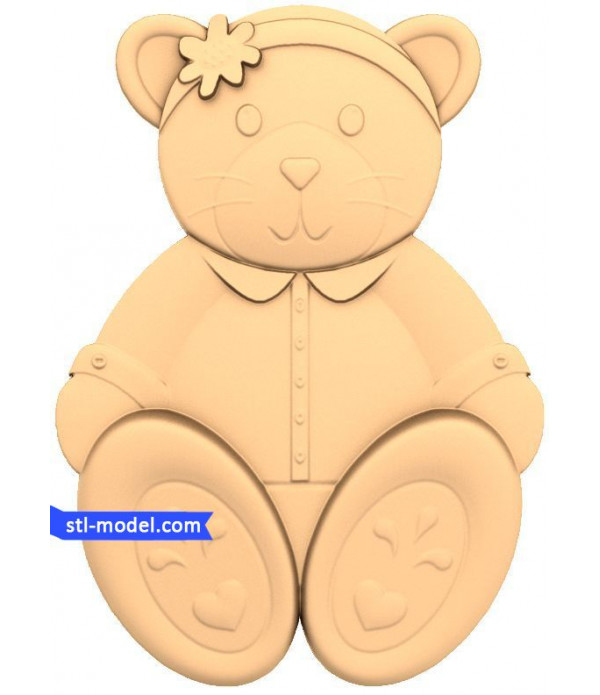 Character "Teddy Bear" | STL - 3D model for CNC