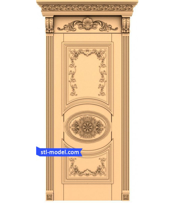 Door "Door #8" | STL - 3D model for CNC