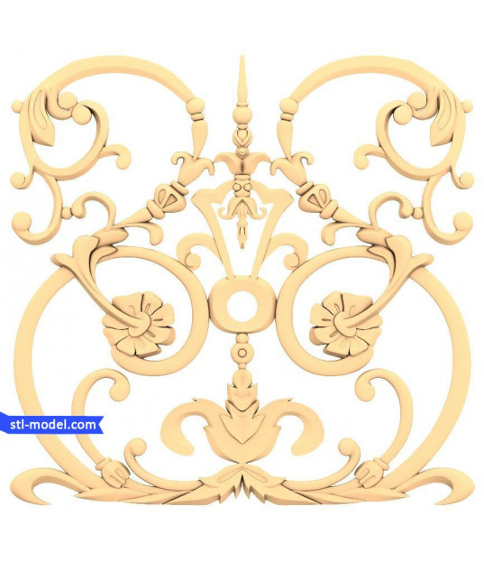 Ornamental Flourish Panel