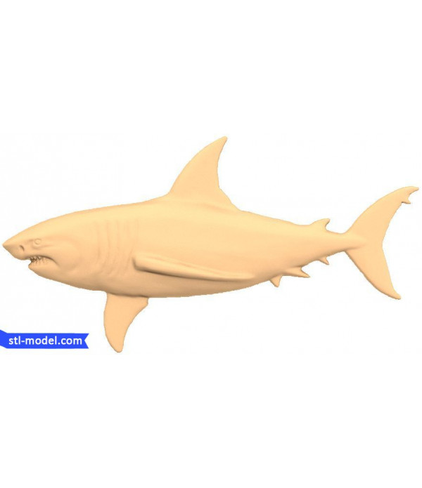 Character "Shark" | STL - 3D model for CNC