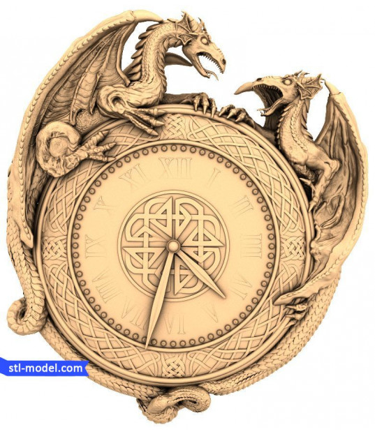 Dragon's Embrace Wall Clock