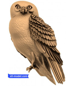 Bas-relief "Owl #5" | STL - 3D...