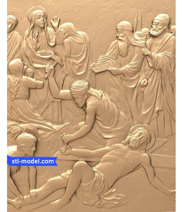 Icon "Execution of Jesus Christ #10" | STL - 3D model for CNC