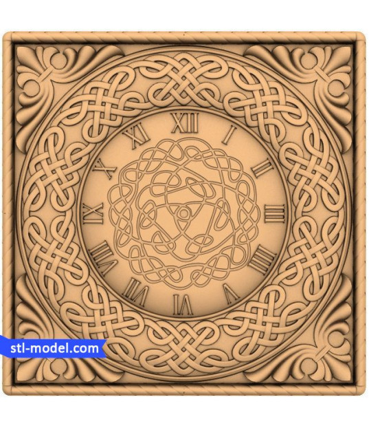 Celtic Knotwork Clock Panel