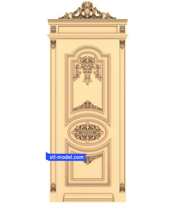Door "Door #21" | STL - 3D model for CNC
