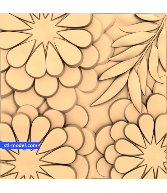 Floral Harmony 3D Panel