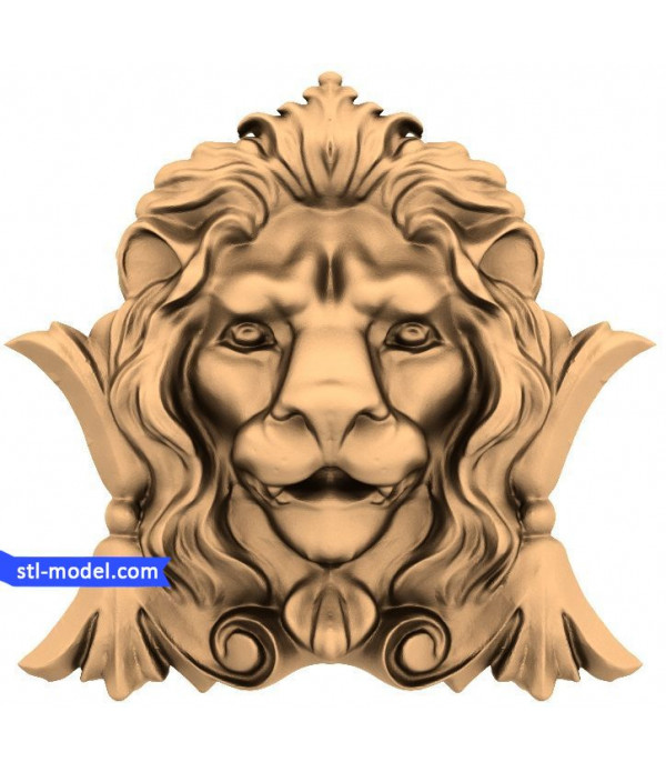 Character "lion Head #5" | STL - 3D model for CNC